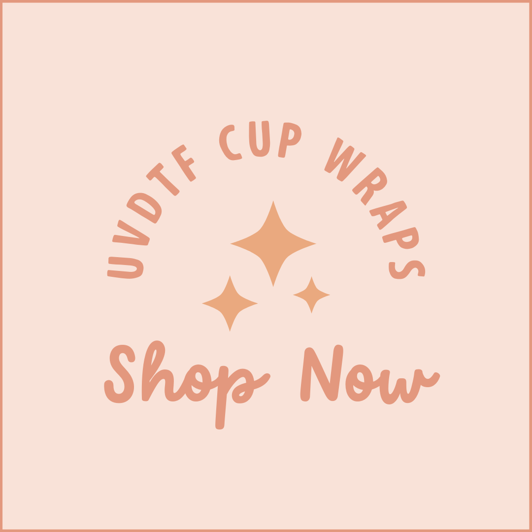 300 pcs Custom Order UV DTF 16 oz Cup Wraps – The Lovely Design Shop Screen  Print Transfers