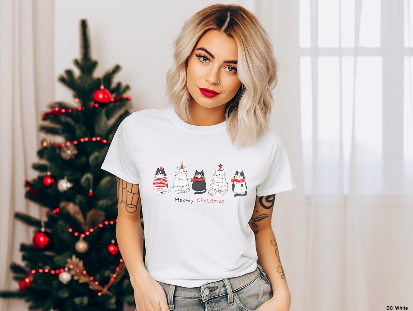 Meowy Christmas Cats MATTE CLEAR FILM
