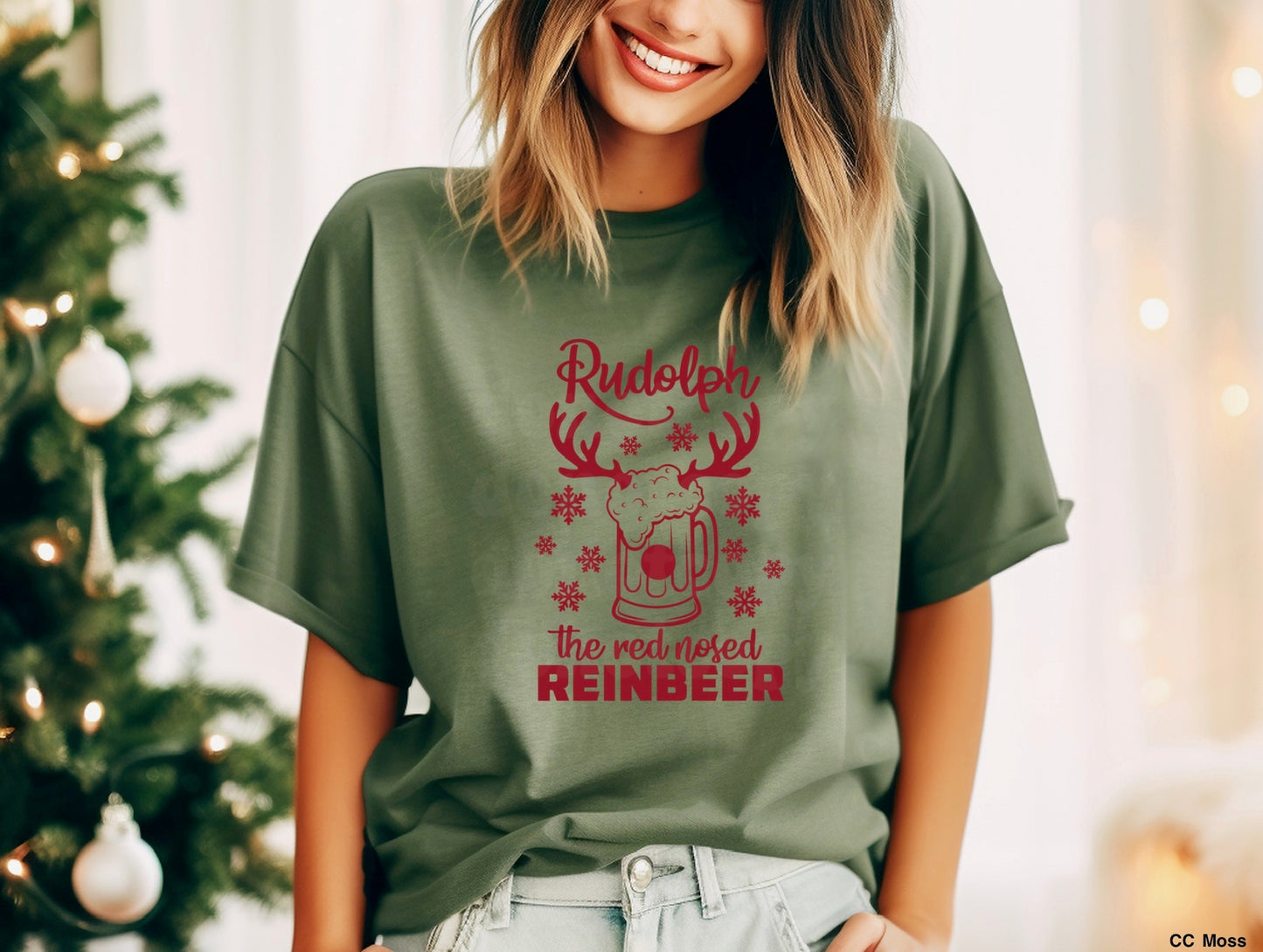 Red Nosed Reindeer RED INK