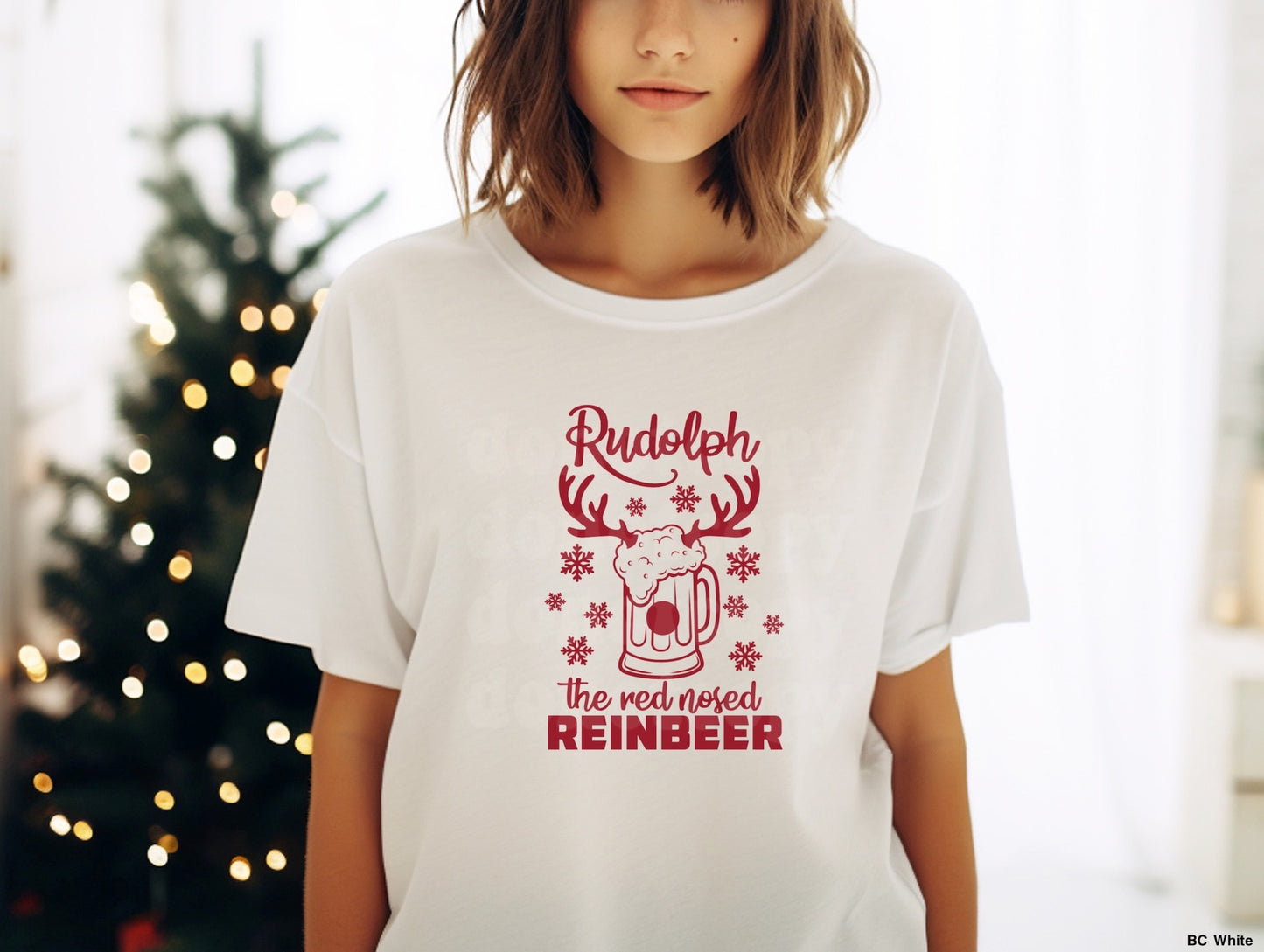 Red Nosed Reindeer RED INK
