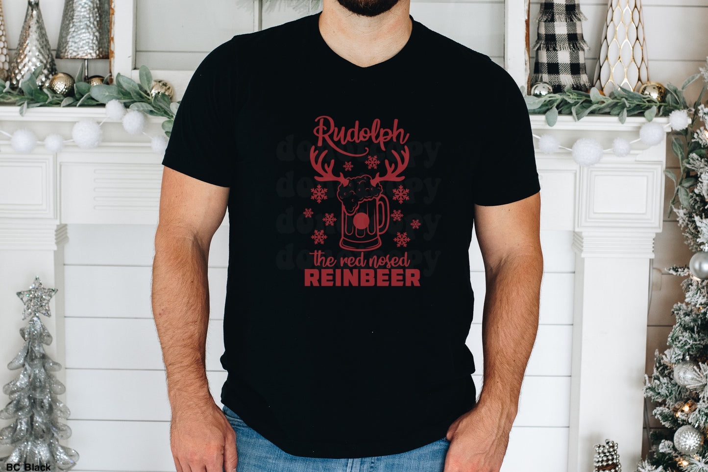Red Nosed Reindeer RED INK