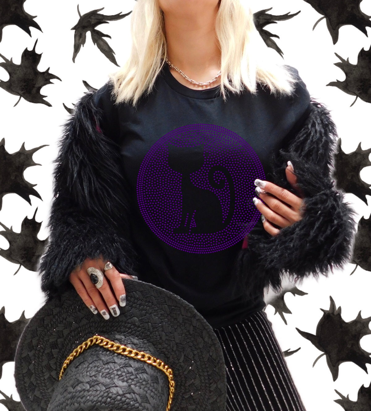 Halloween Cat SPANGLE TRANSFER