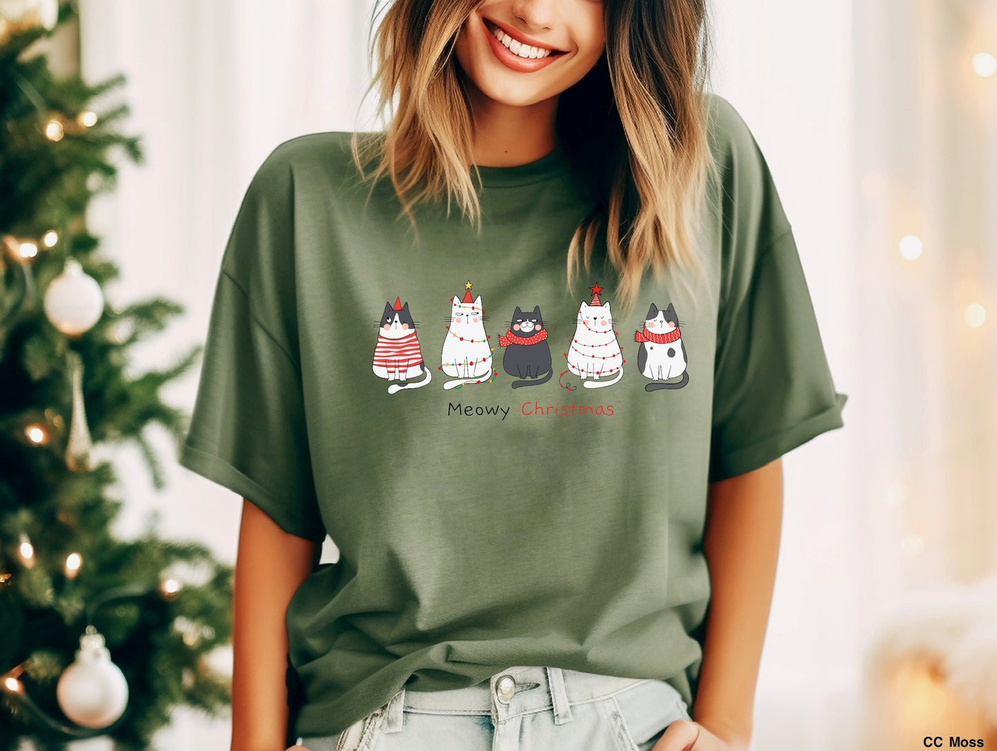 Meowy Christmas Cats MATTE CLEAR FILM