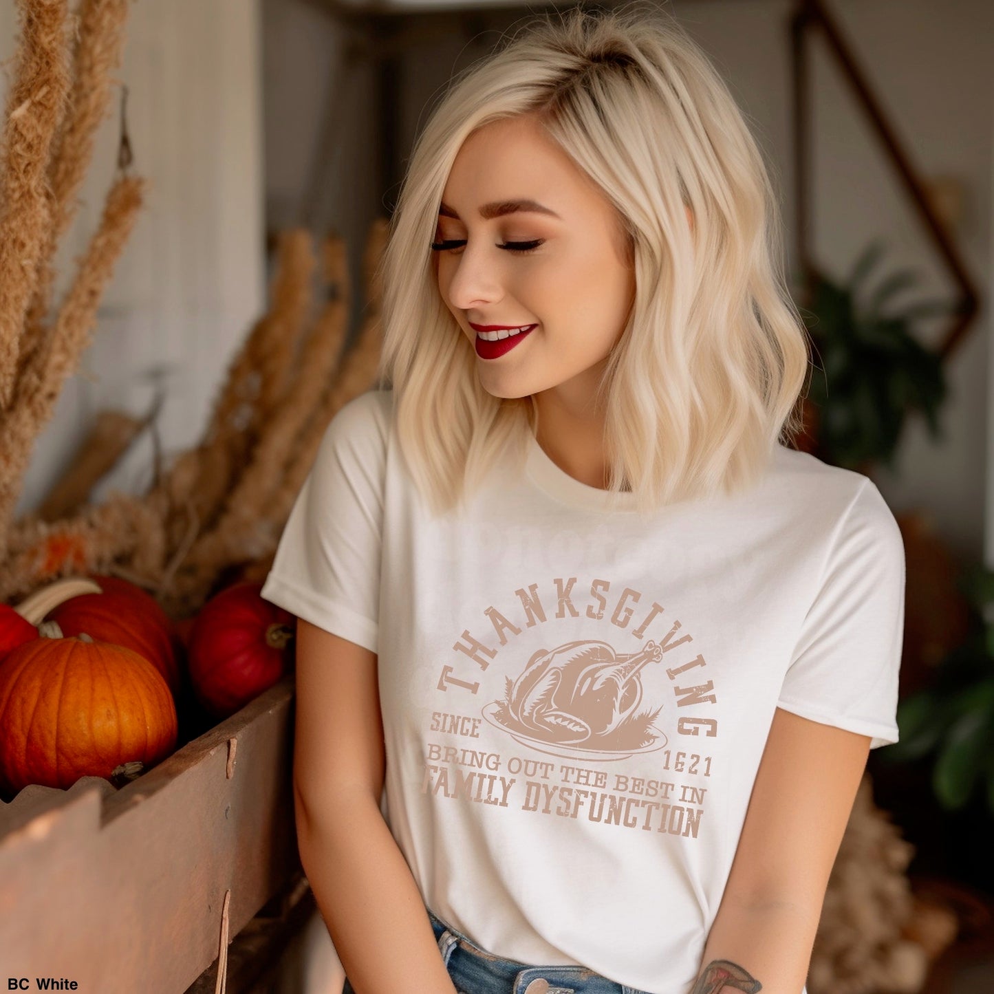 Thanksgiving Since 1621 LIGHT TAN INK