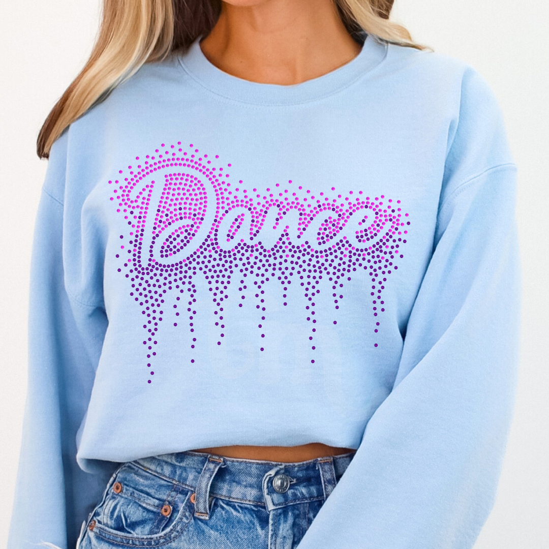 Dance Ombre Drip RHINESTONE TRANSFER