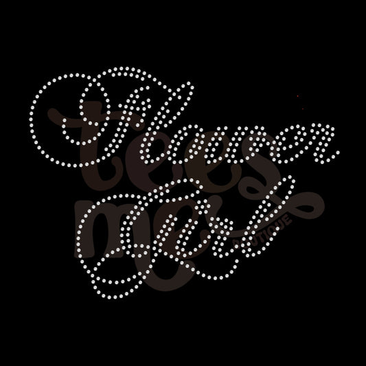Flower Girl SPANGLES TRANSFER