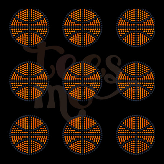 3” Basketball Pocket  SPANGLE TRANSFER