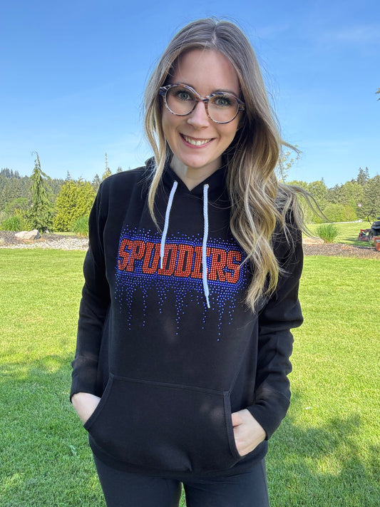 Spudders Athletic Drip Rhinestone Hoodie