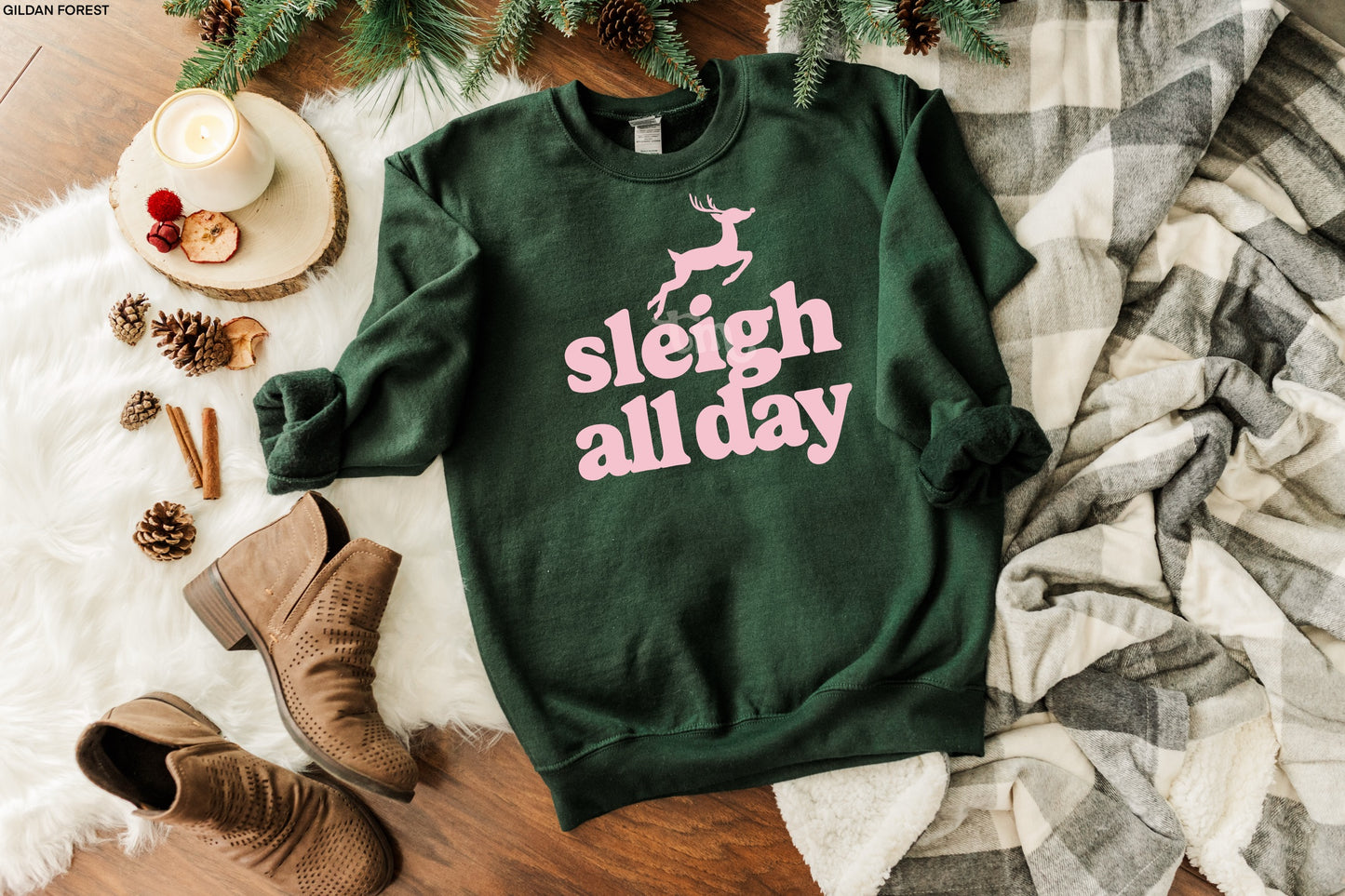 Sleigh All Day BABY PINK INK