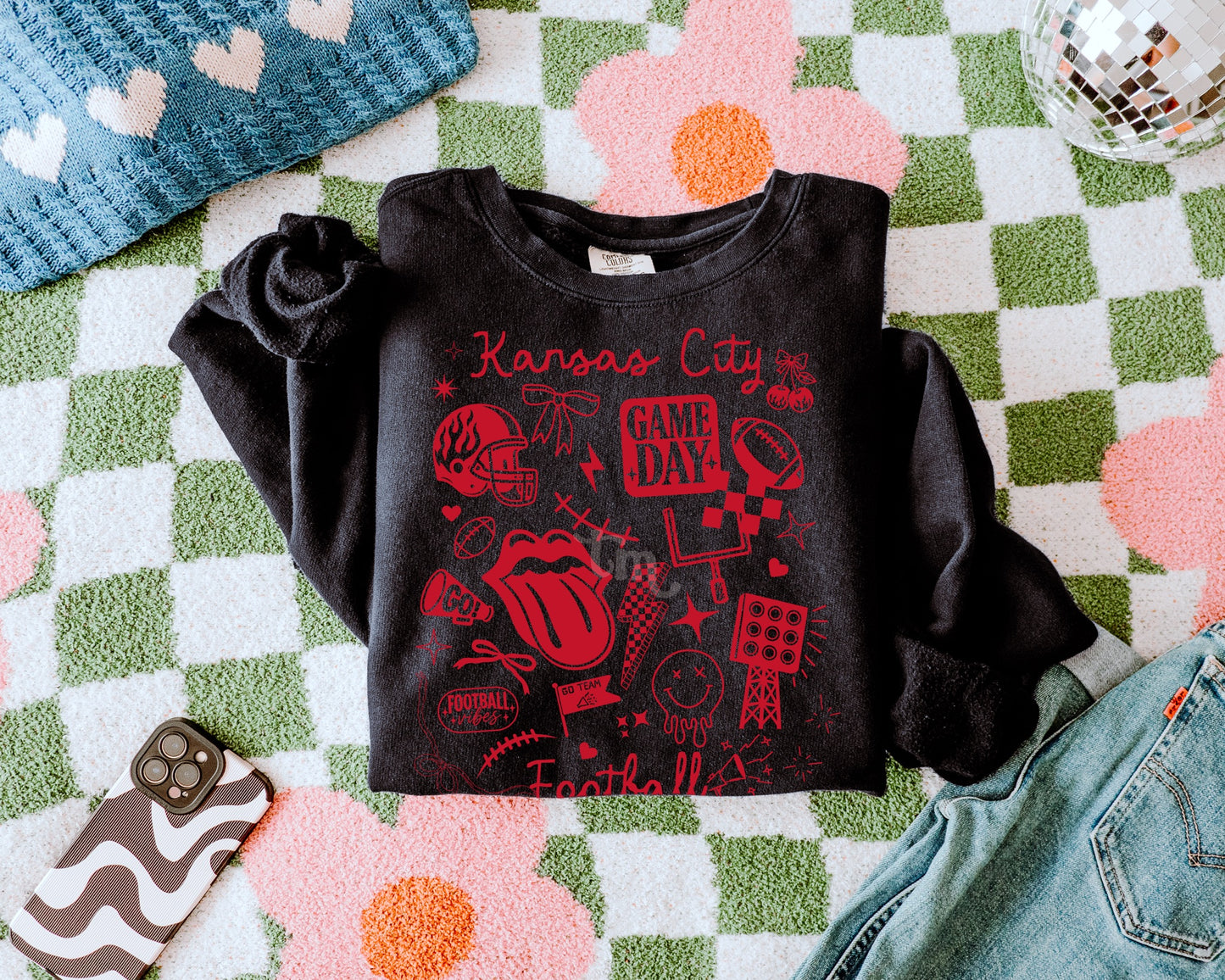 TMT // Kansas City Doodles FIRE RED INK