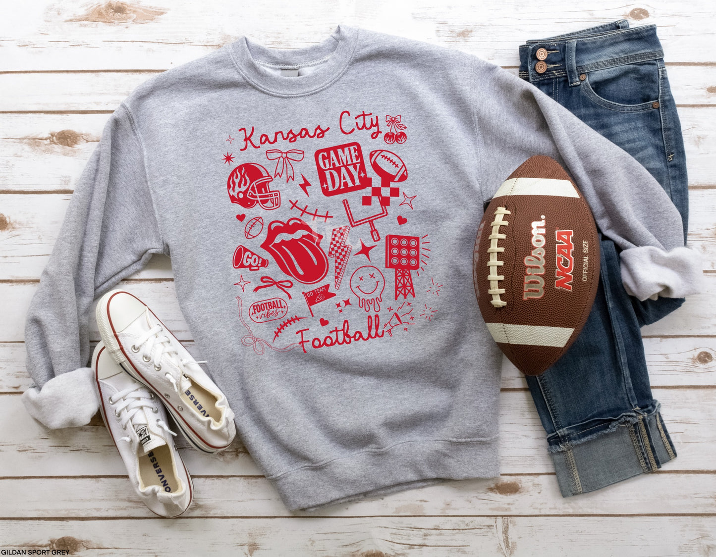 TMT // Kansas City Doodles FIRE RED INK