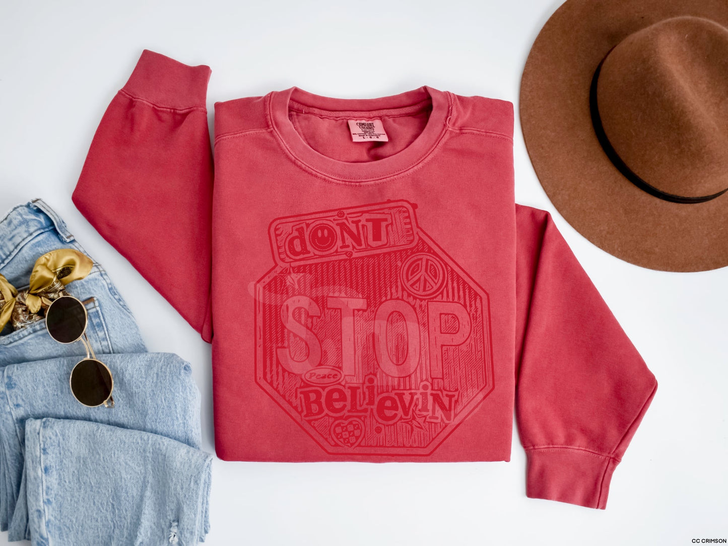 Don't Stop Believin' FIRE RED INK