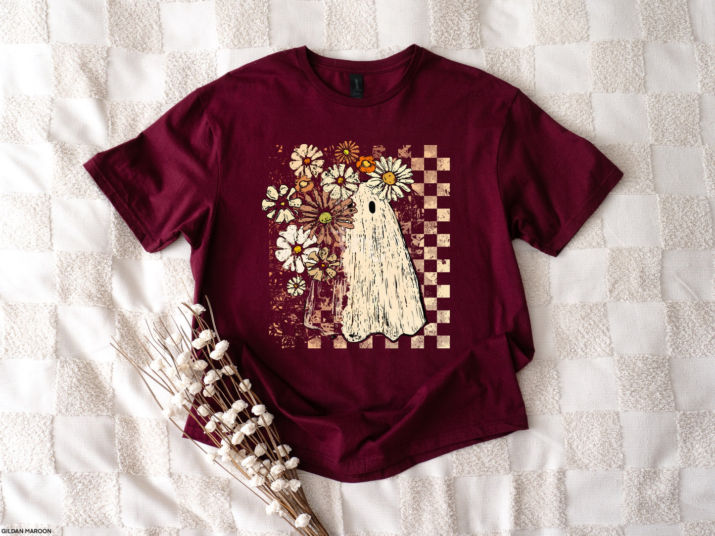 Distressed Retro Checkered Ghost MATTE CLEAR FILM