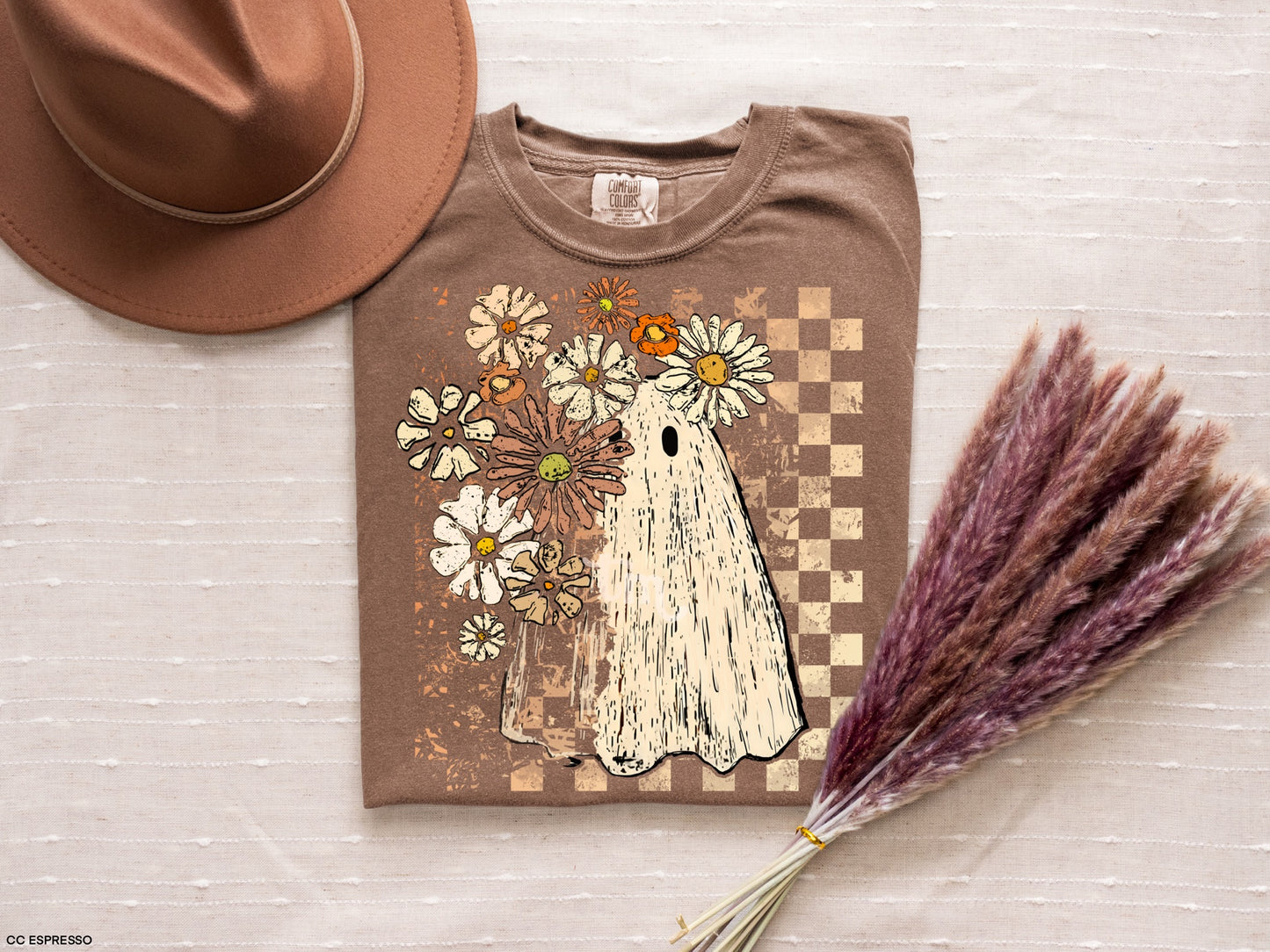 Distressed Retro Checkered Ghost MATTE CLEAR FILM