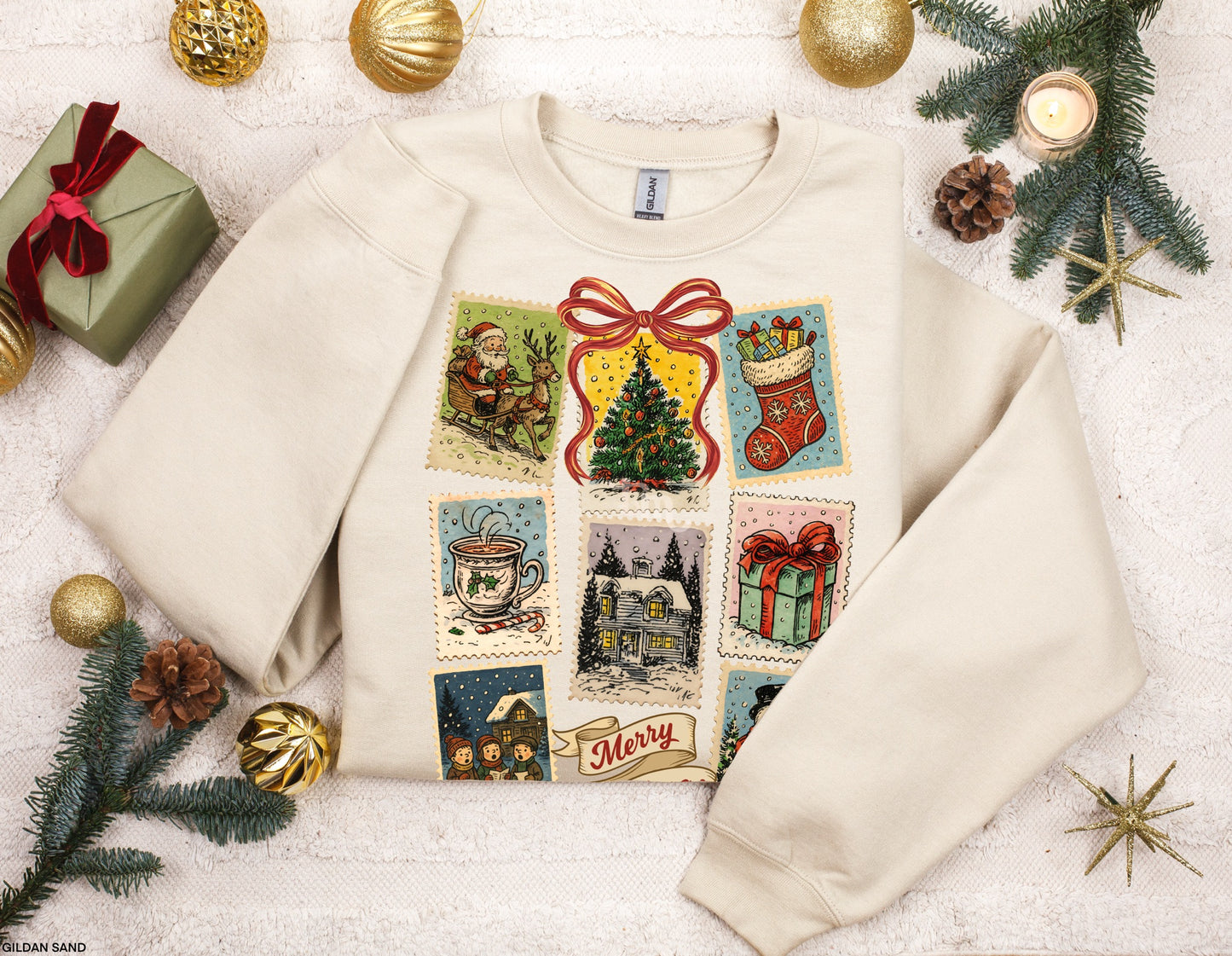 TMT // Vintage Christmas Stamps MATTE CLEAR FILM