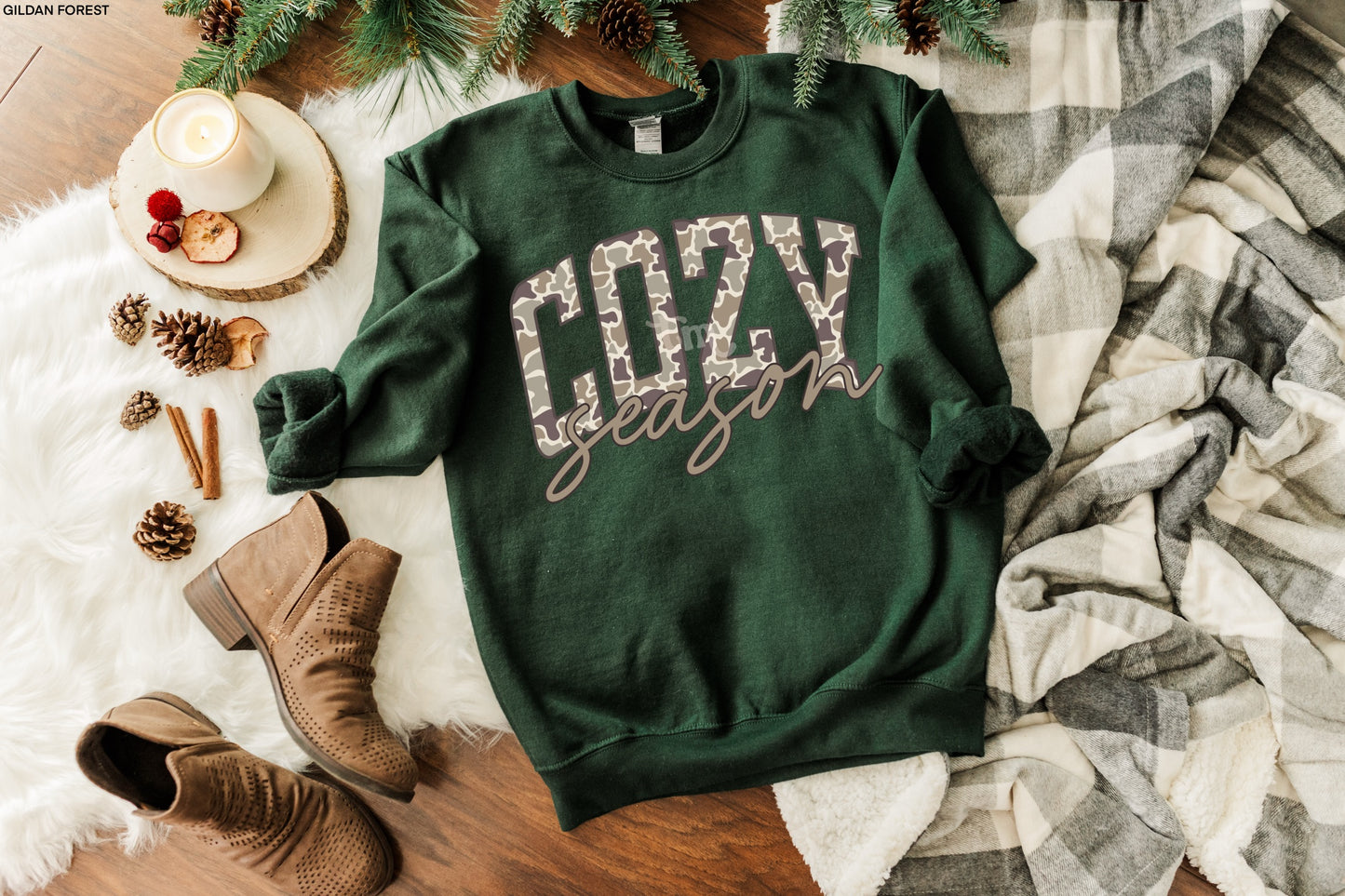 Camo Cozy Season MATTE CLEAR FILM