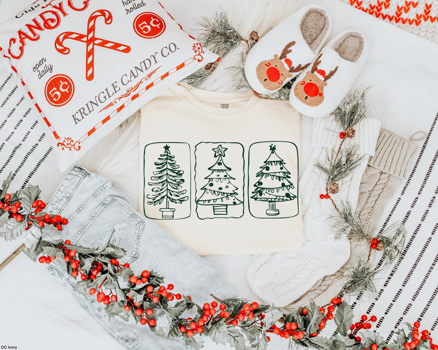 TMT // Christmas Trees HUNTER GREEN INK