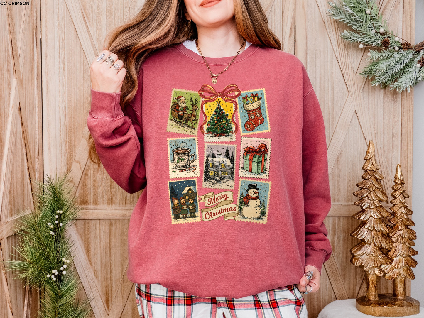 TMT // Vintage Christmas Stamps MATTE CLEAR FILM