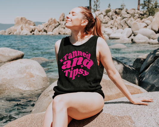 Tanned and Tipsy HOT PINK INK