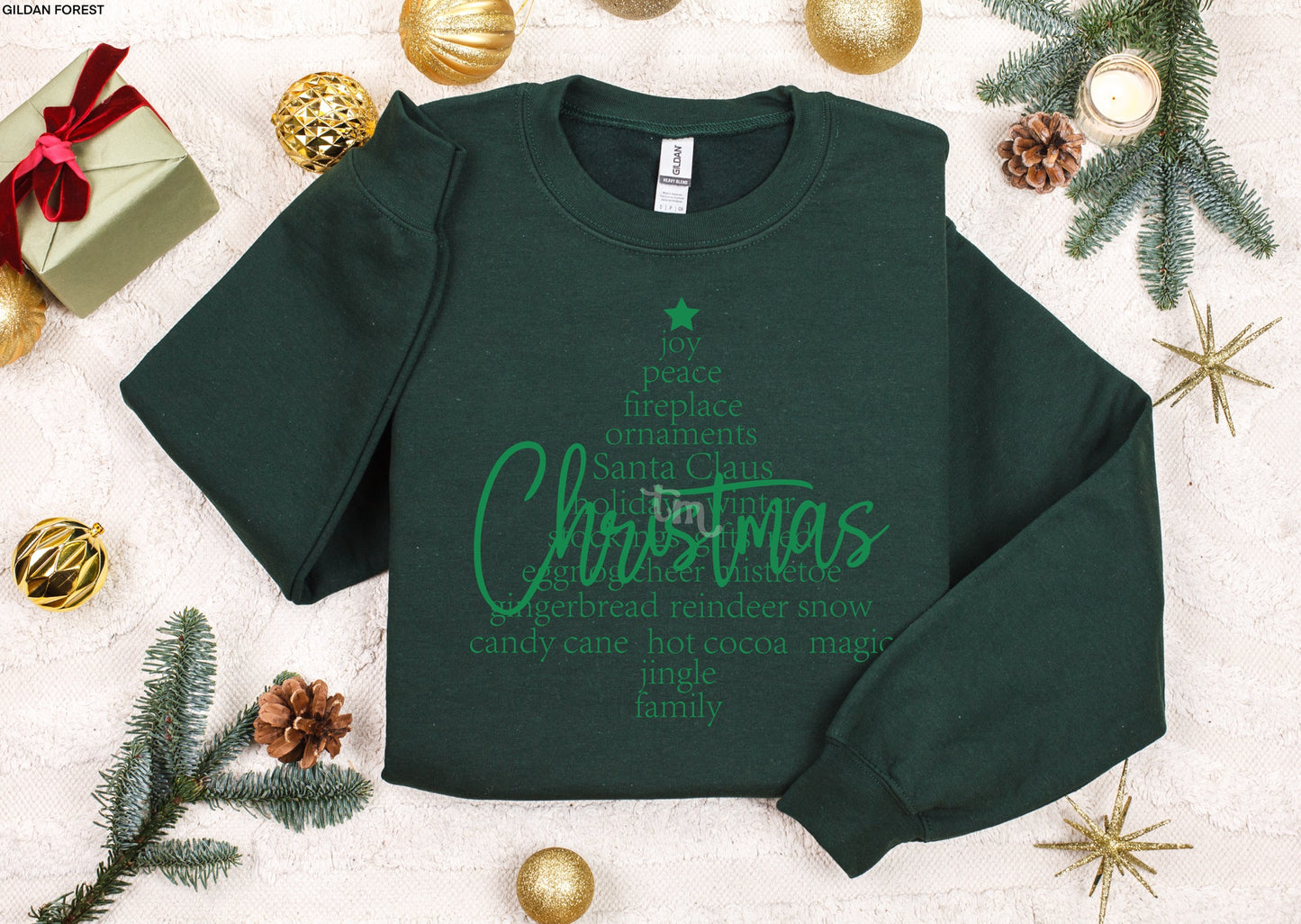 TMT // Christmas Tree List KELLY GREEN INK