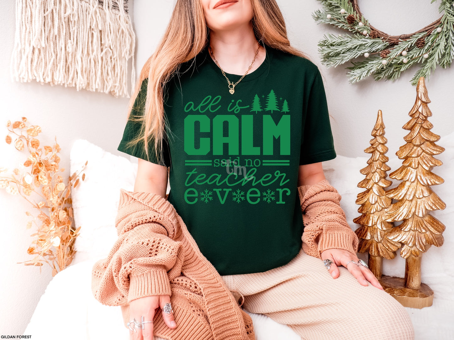 All is Calm Said No Teacher Ever KELLY GREEN INK