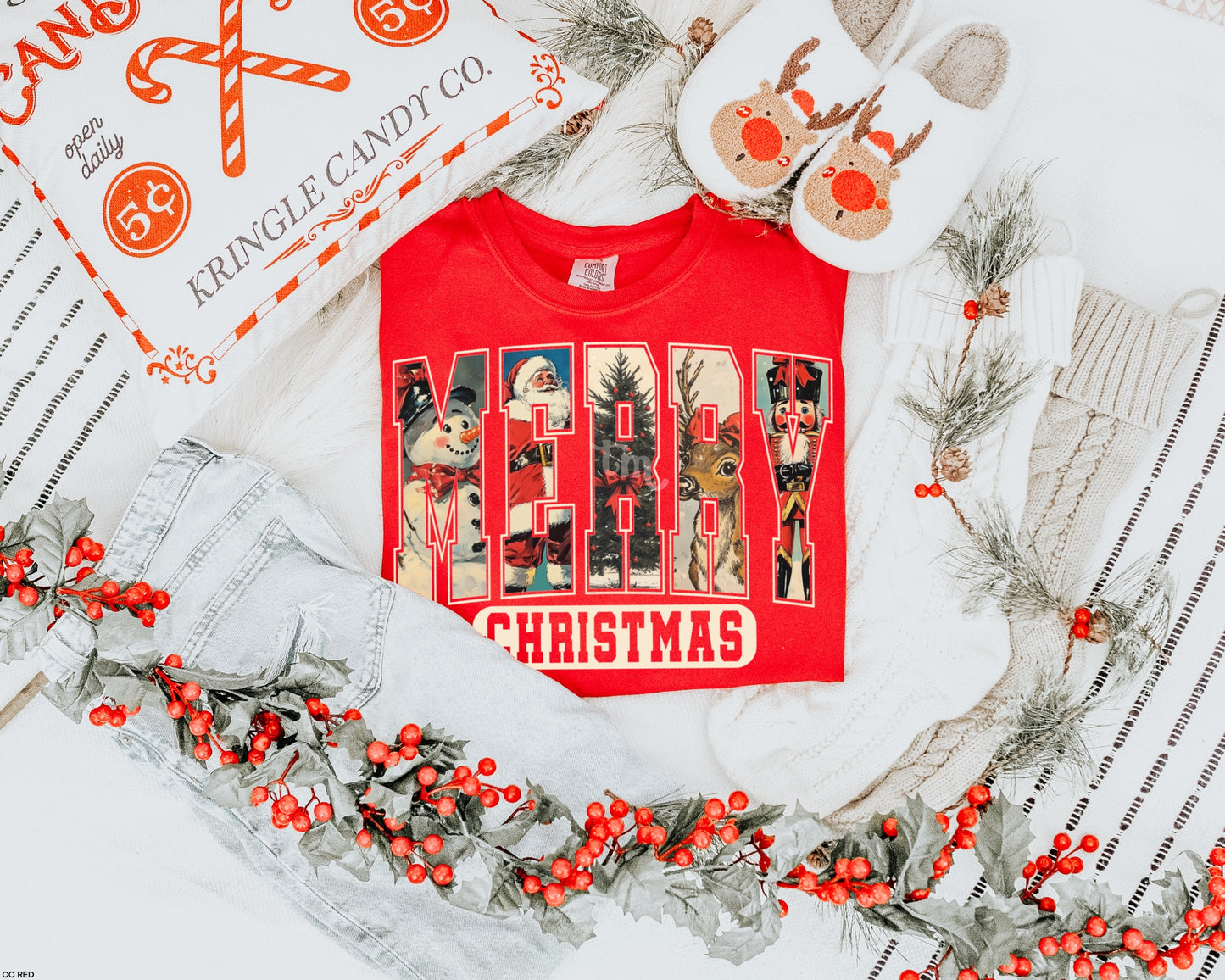 TMT // Varsity Vintage Merry Christmas MATTE CLEAR FILM