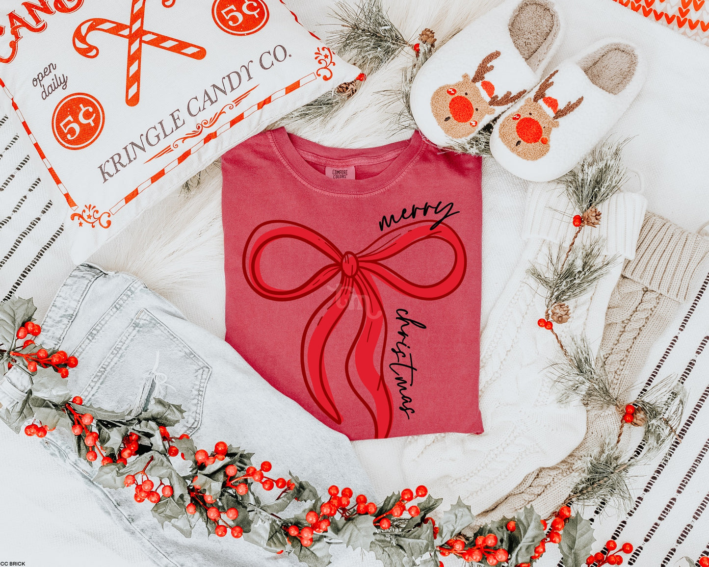 TMT // Merry Christmas Bow MATTE CLEAR FILM