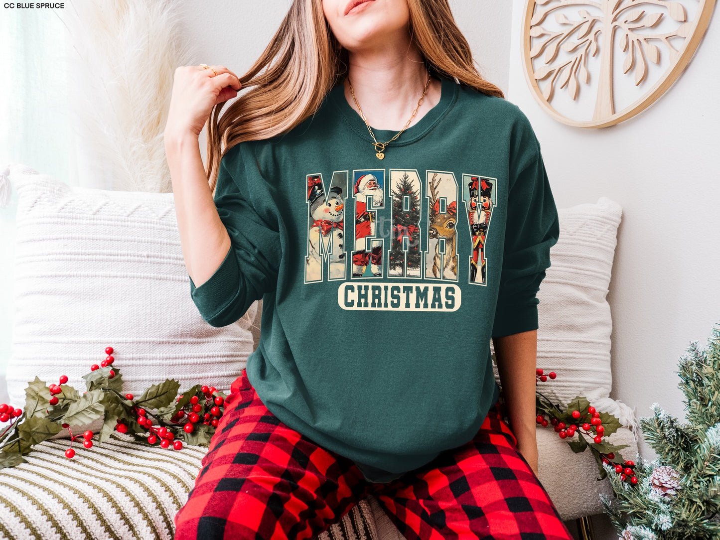 TMT // Varsity Vintage Merry Christmas MATTE CLEAR FILM