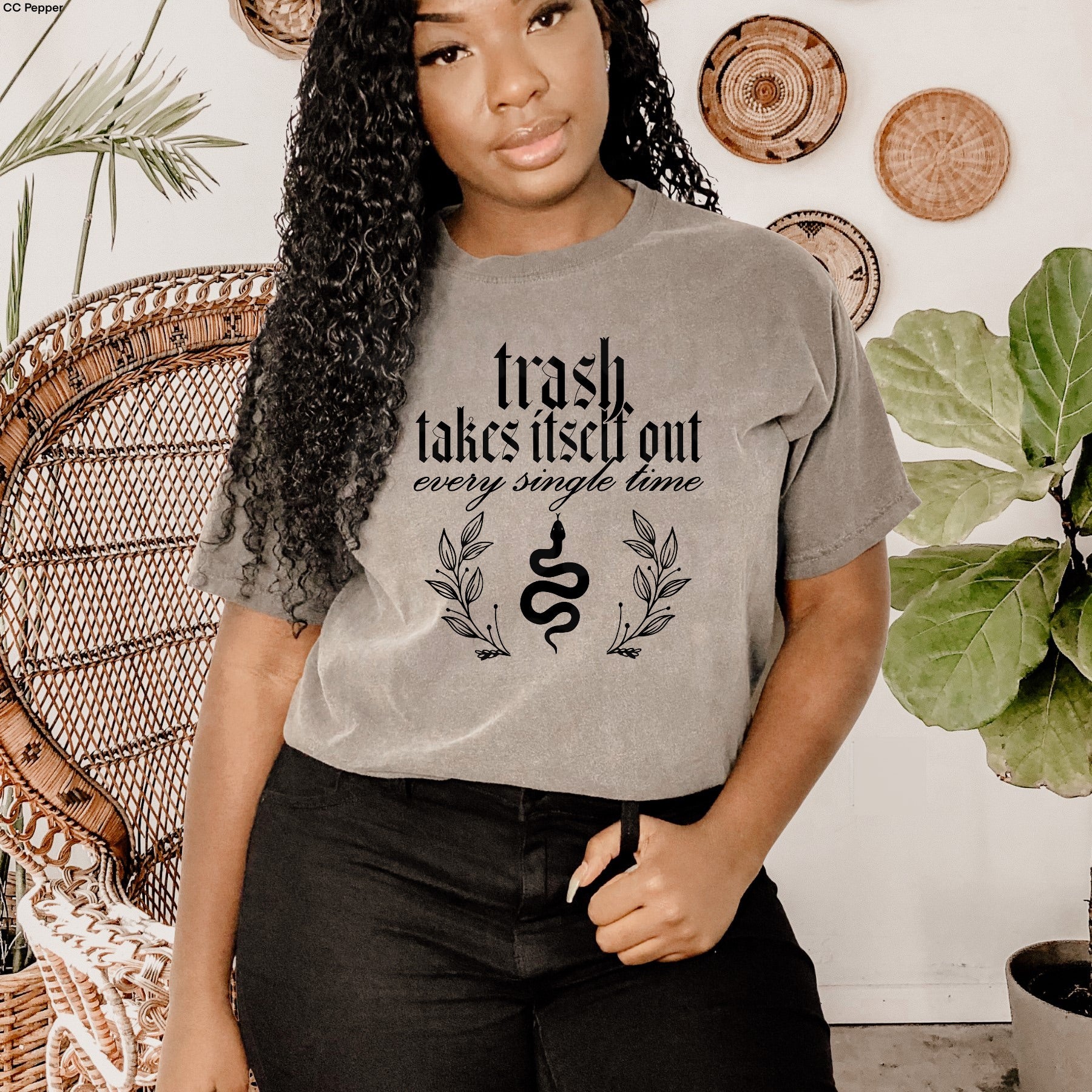 Trash Takes Itself Out Tees Me Boutique