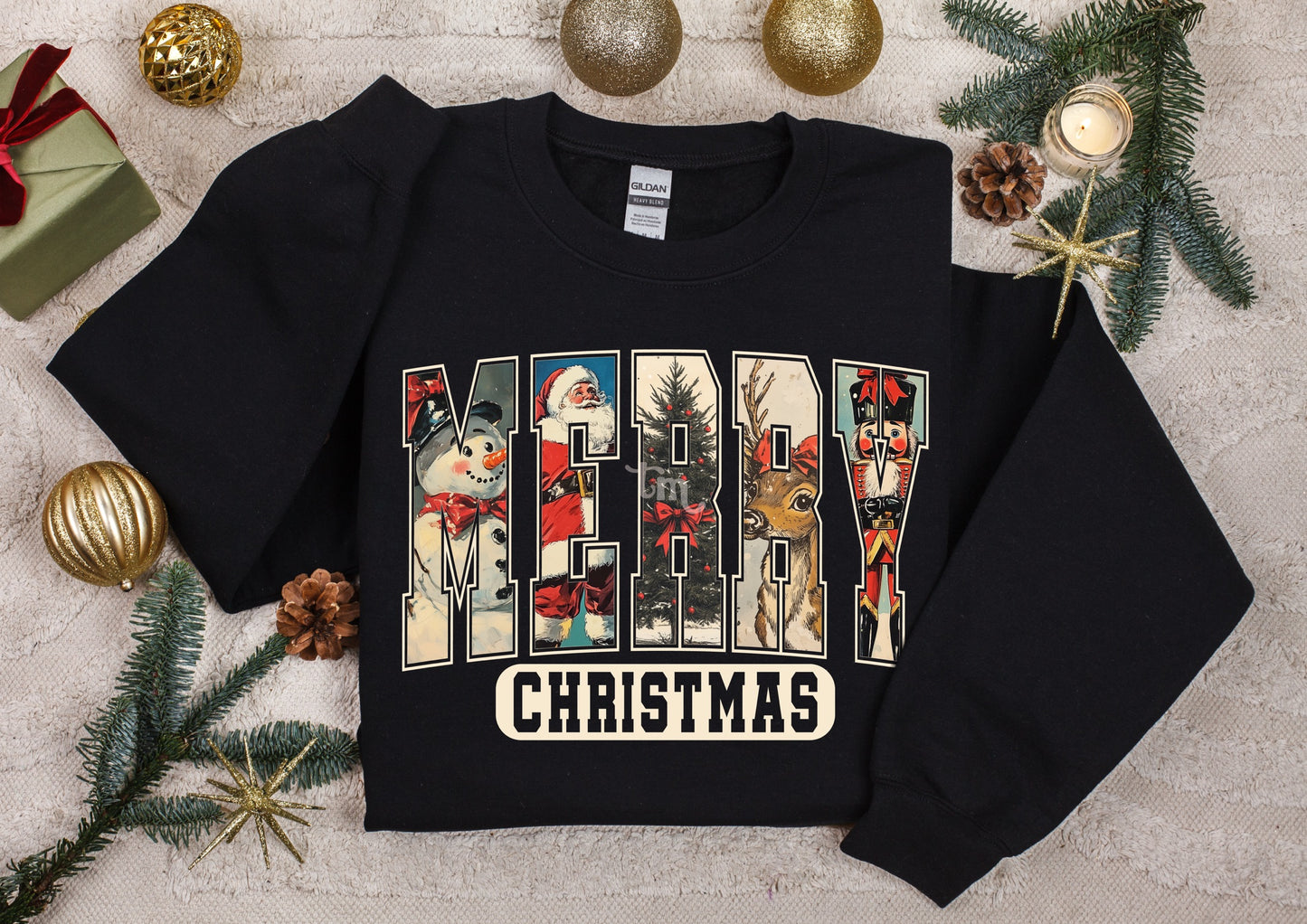 TMT // Vintage Merry Christmas MATTE CLEAR FILM