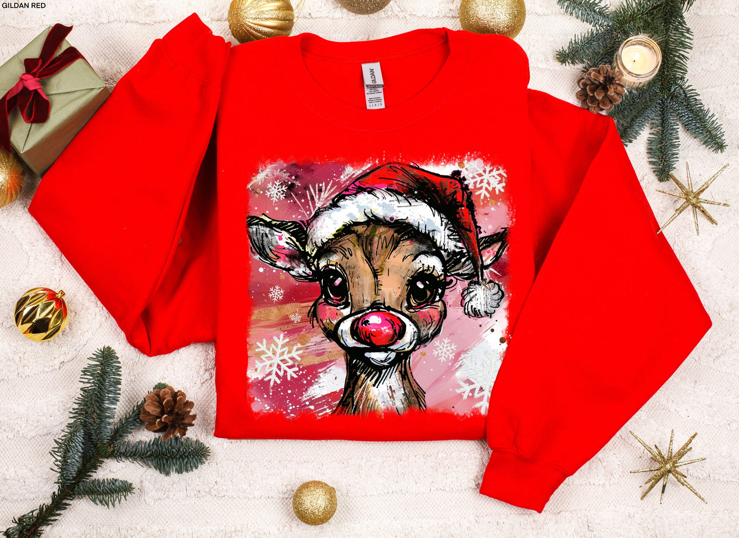 GLITTER Rudolph MATTE CLEAR FILM