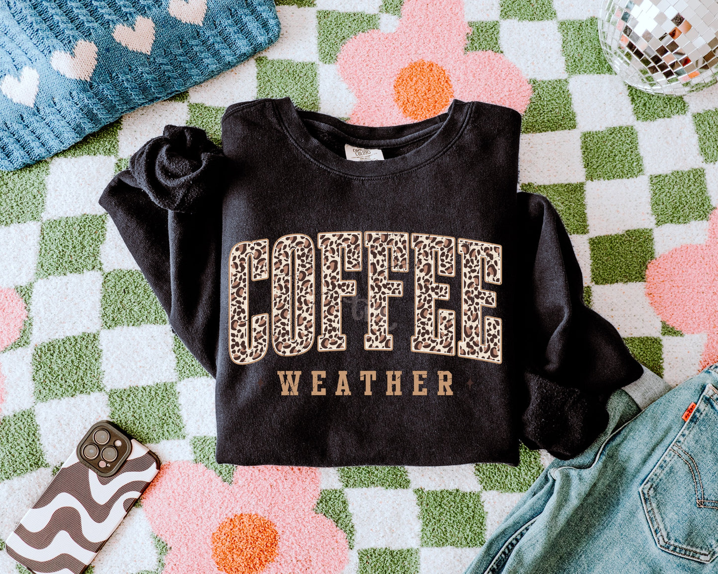 TMT // Leopard Print Coffee Weather MATTE CLEAR FILM