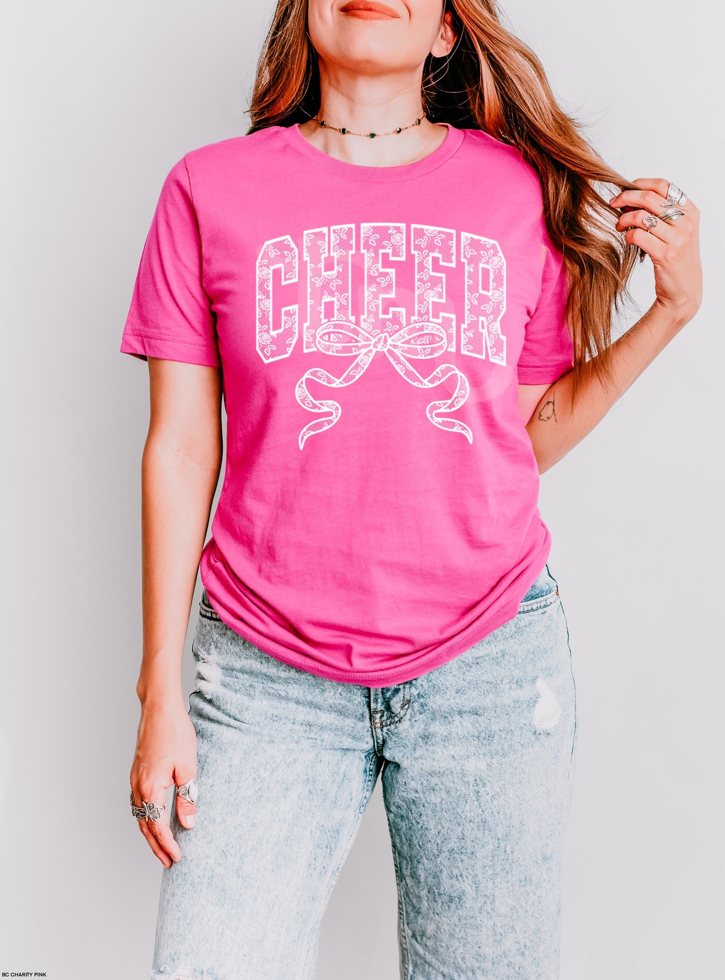 Lace Cheer Bow