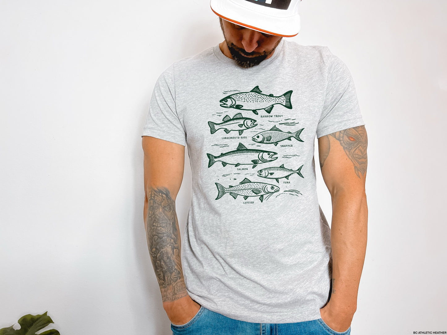 Vintage Fish HUNTER GREEN INK
