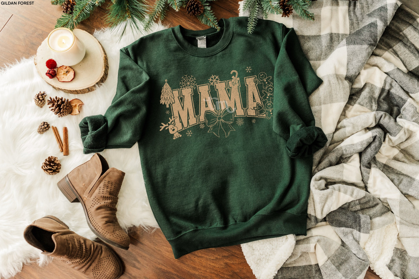 TMT // Mama Christmas Doodles ROSE GOLD INK