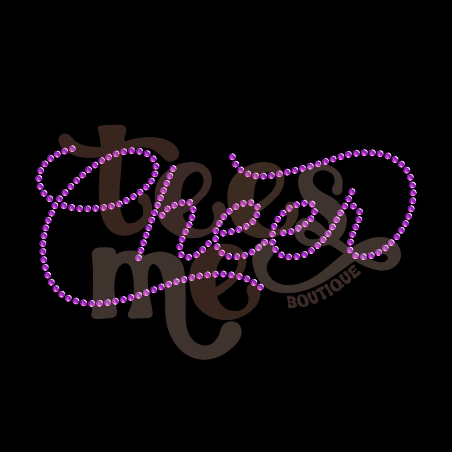 Cheer Swirl SPANGLES TRANSFER