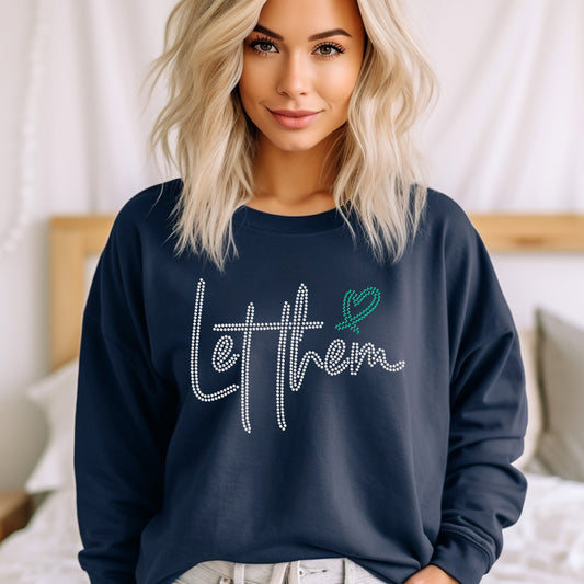 Let Them Two Color SS16 RHINESTONE TRANSFER