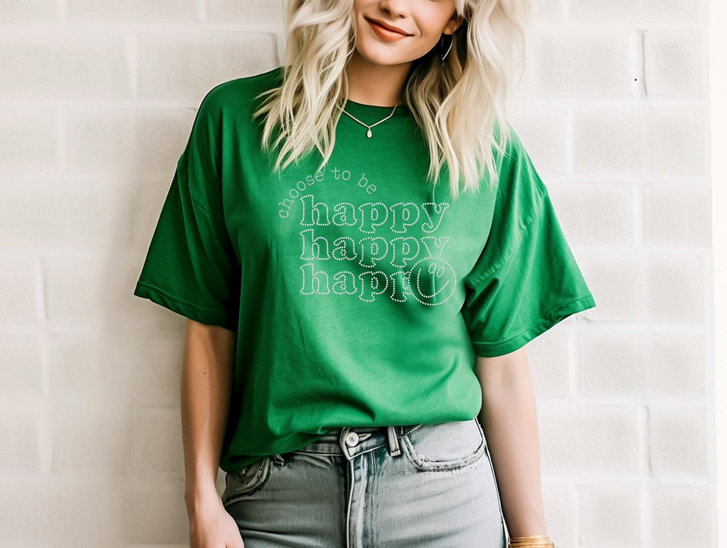 Choose To Be Happy SPANGLES TRANSFER