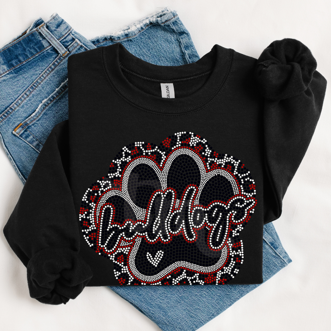 Bulldogs Leopard Paw SPANGLE TRANSFER