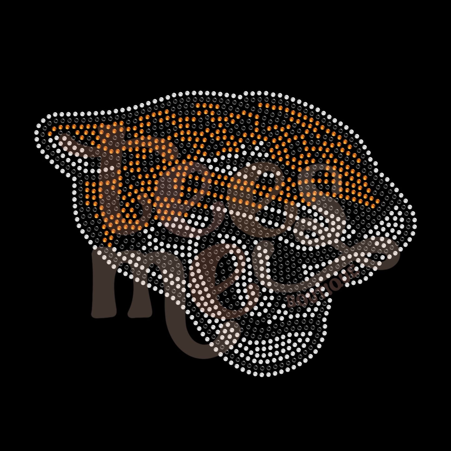 Jaguar Head SPANGLES TRANSFER