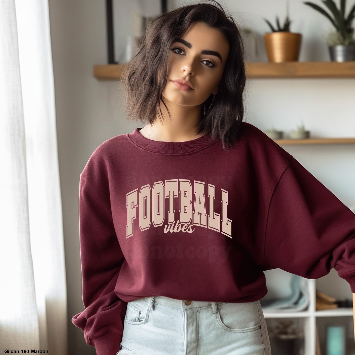 Football Vibes LIGHT TAN INK