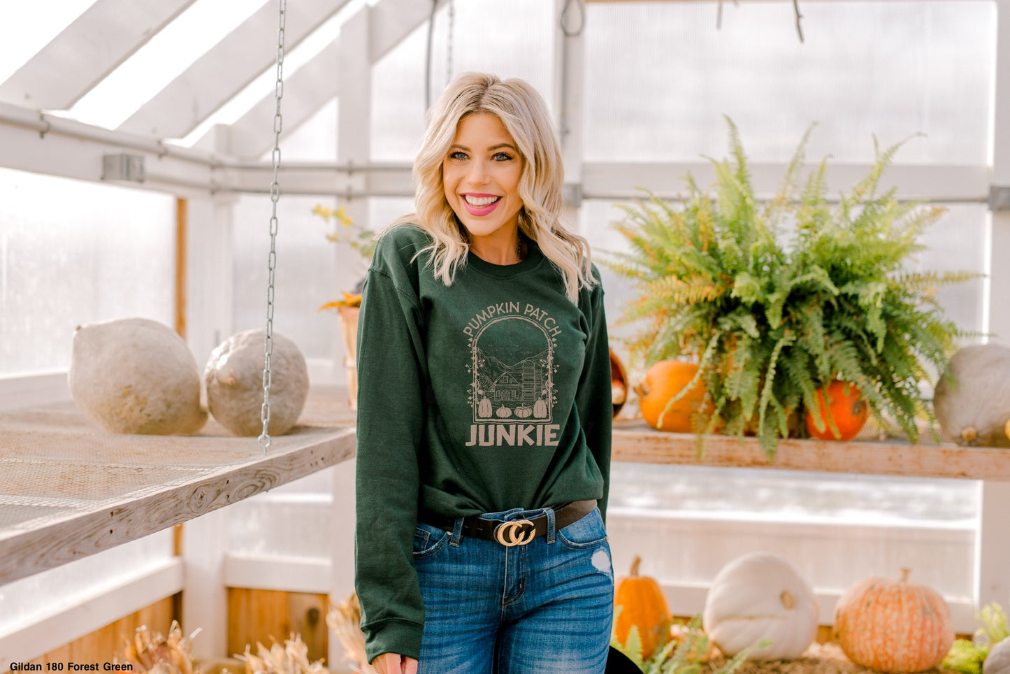 Pumpkin Patch Junkie LIGHT TAN INK