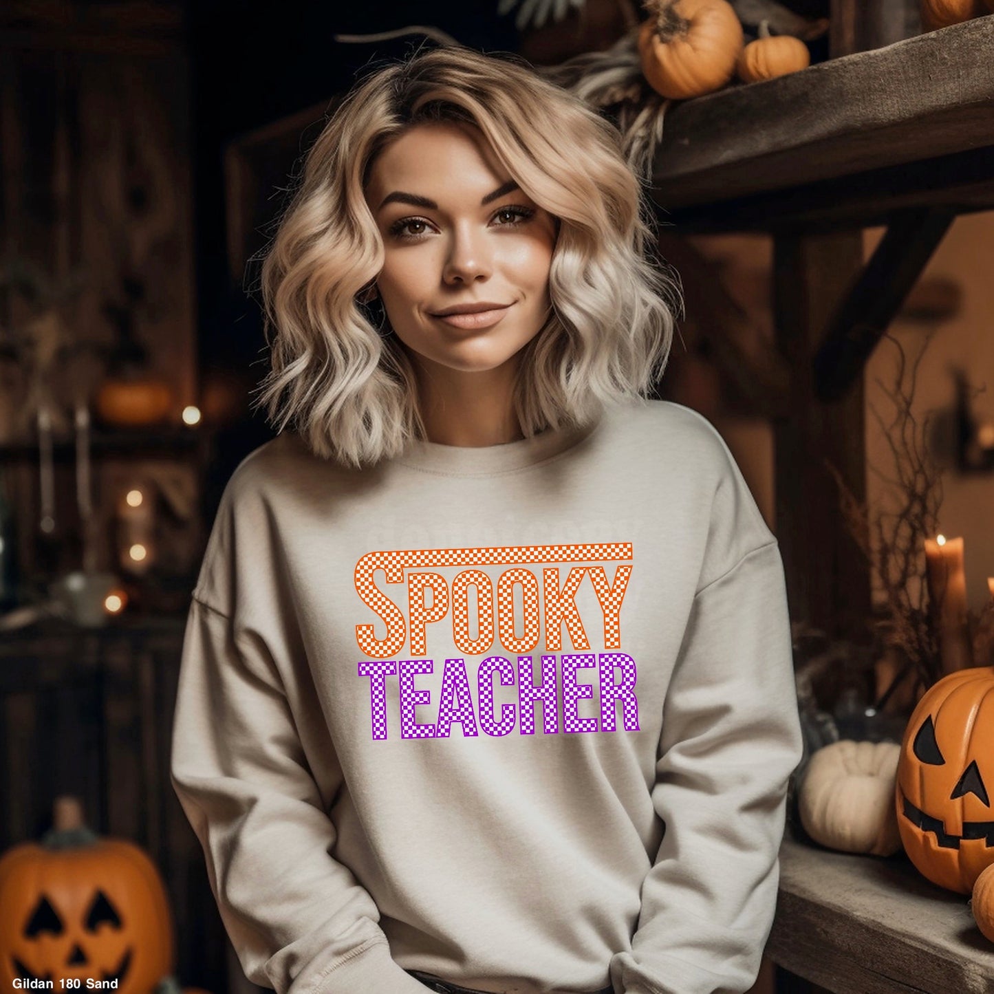 Spooky Teacher Checkered MATTE CLEAR FILM