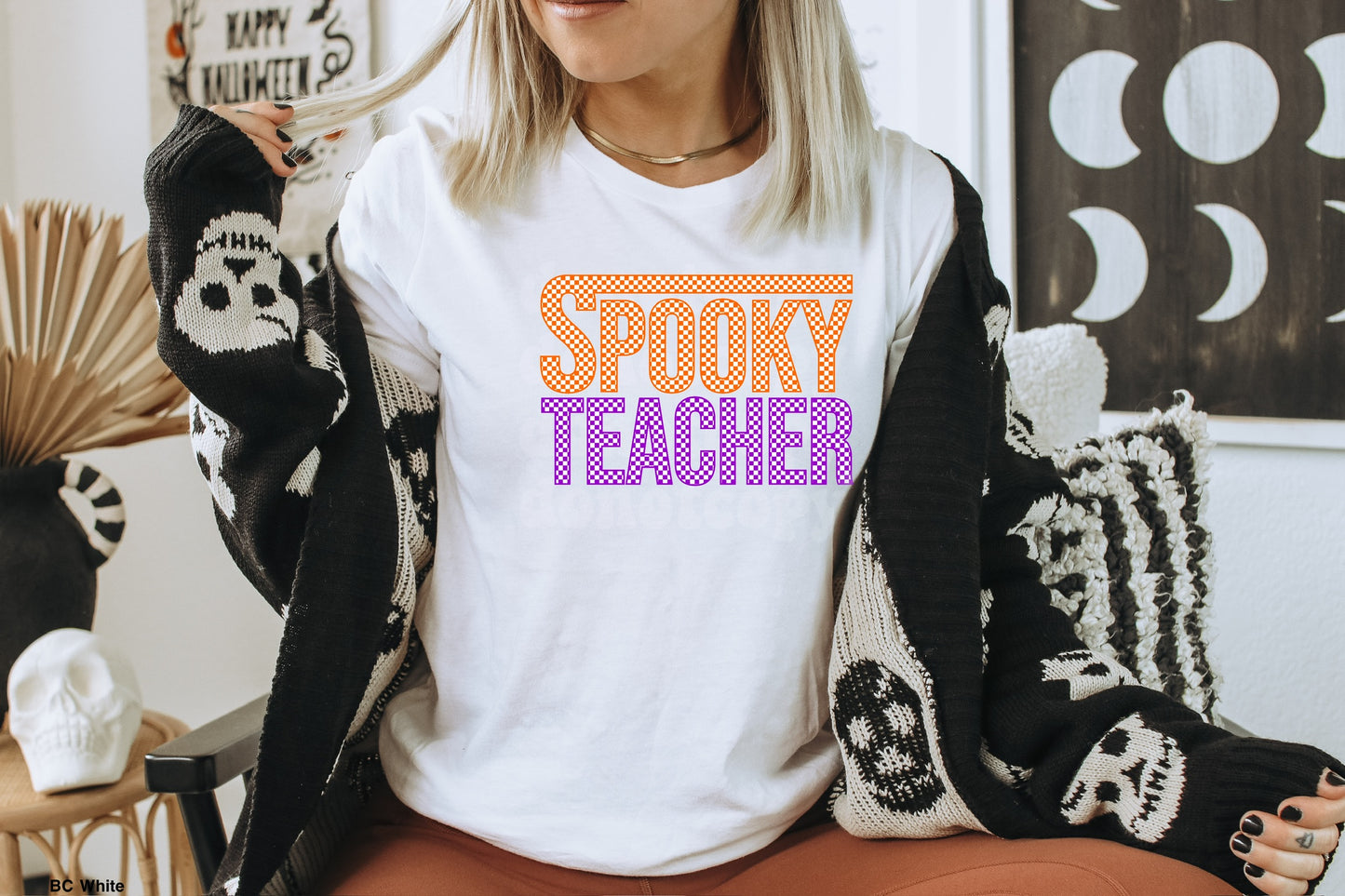 Spooky Teacher Checkered MATTE CLEAR FILM