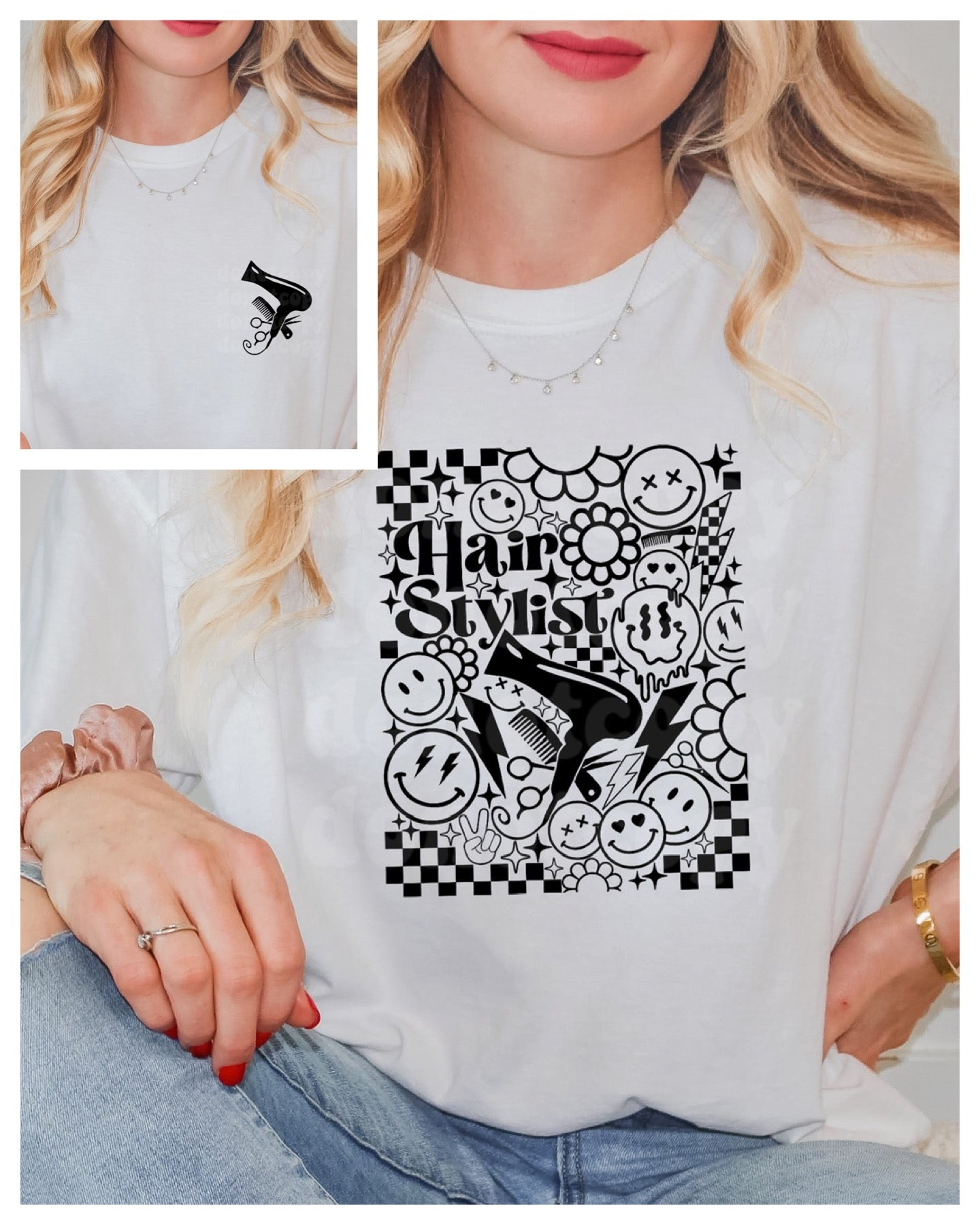 Retro Hairstylist With Pocket