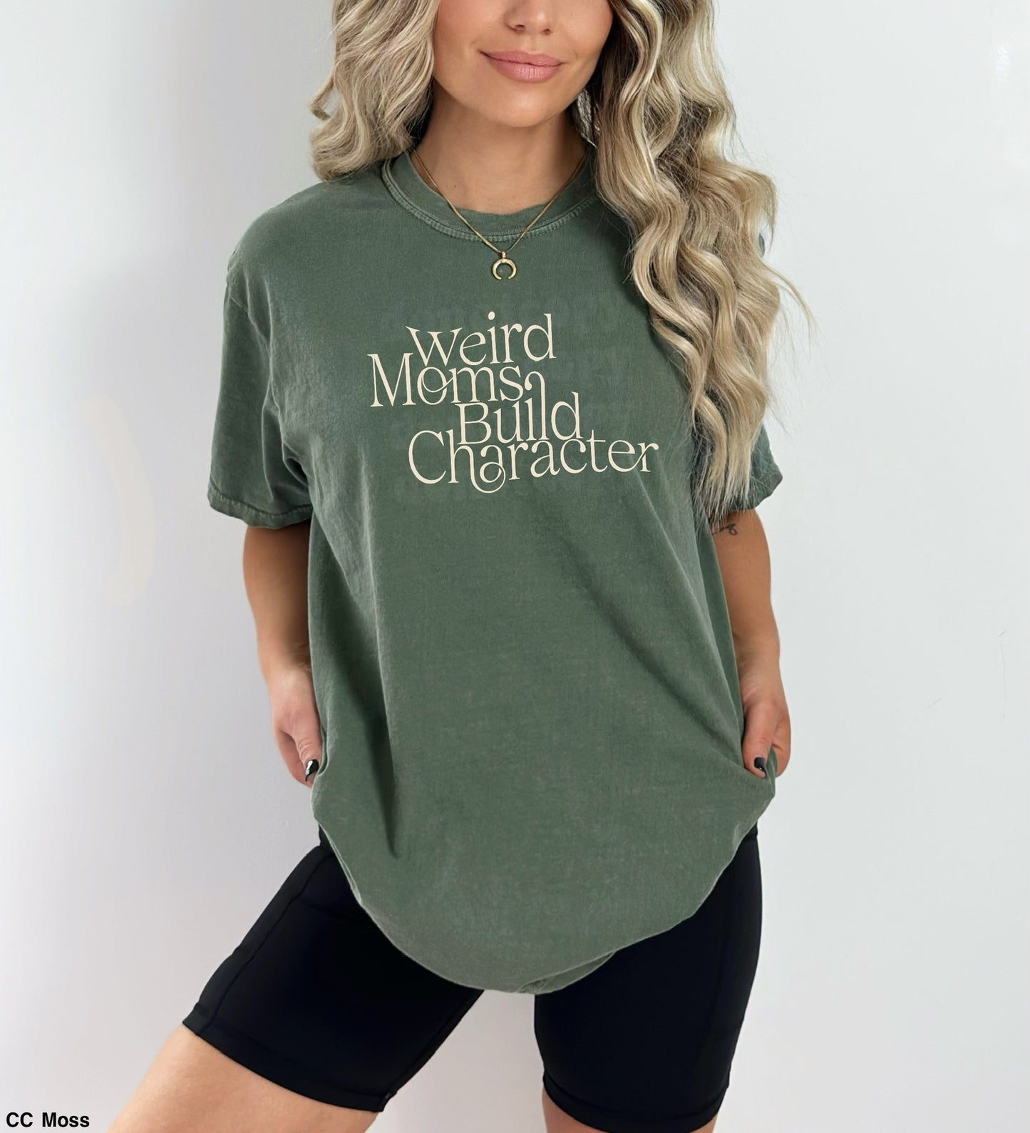 Weird Moms Build Character BEIGE INK