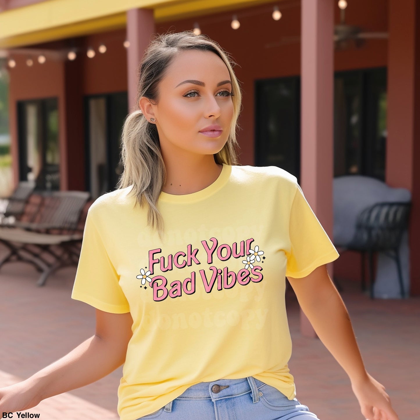 Fuck Your Bad Vibes MATTE CLEAR FILM