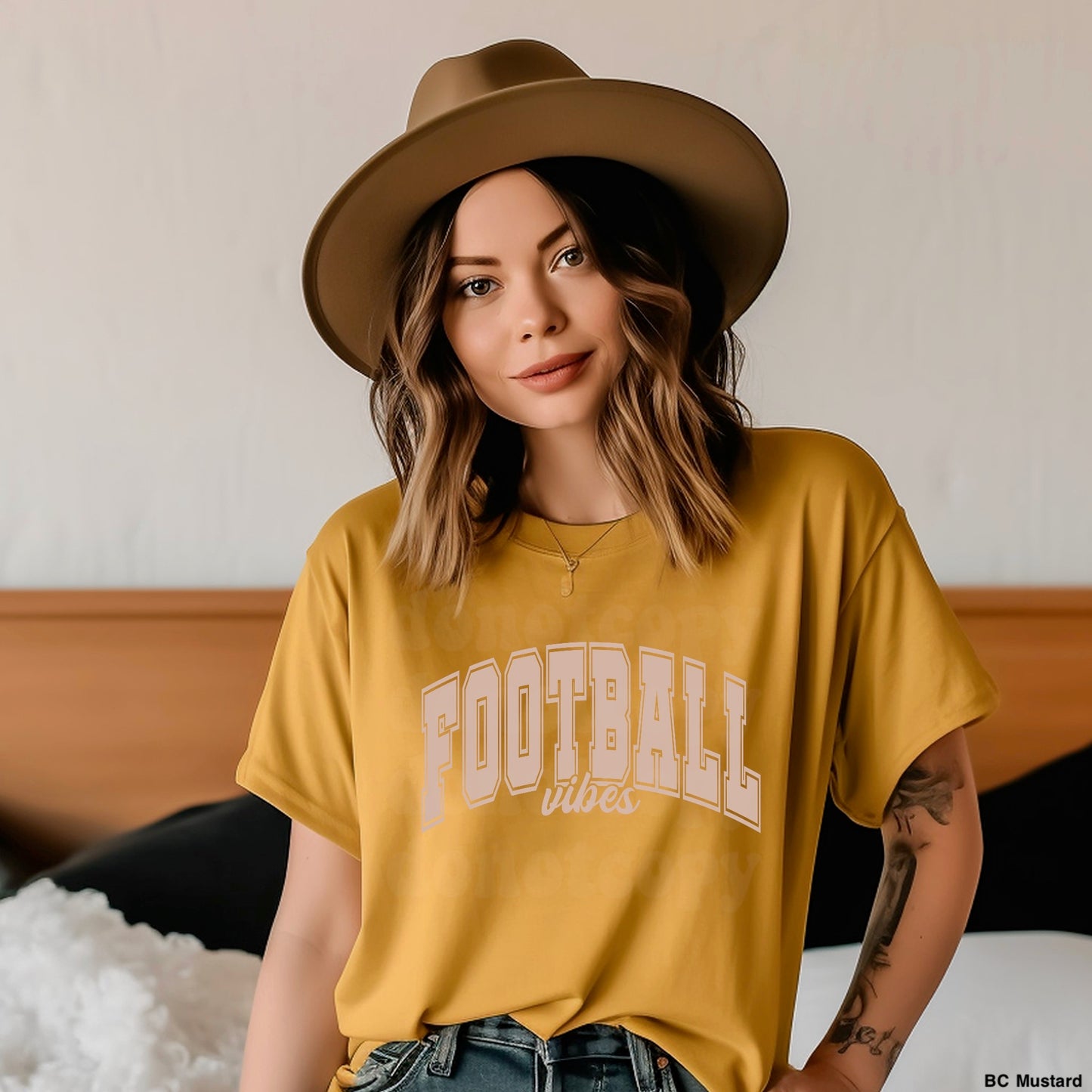 Football Vibes LIGHT TAN INK