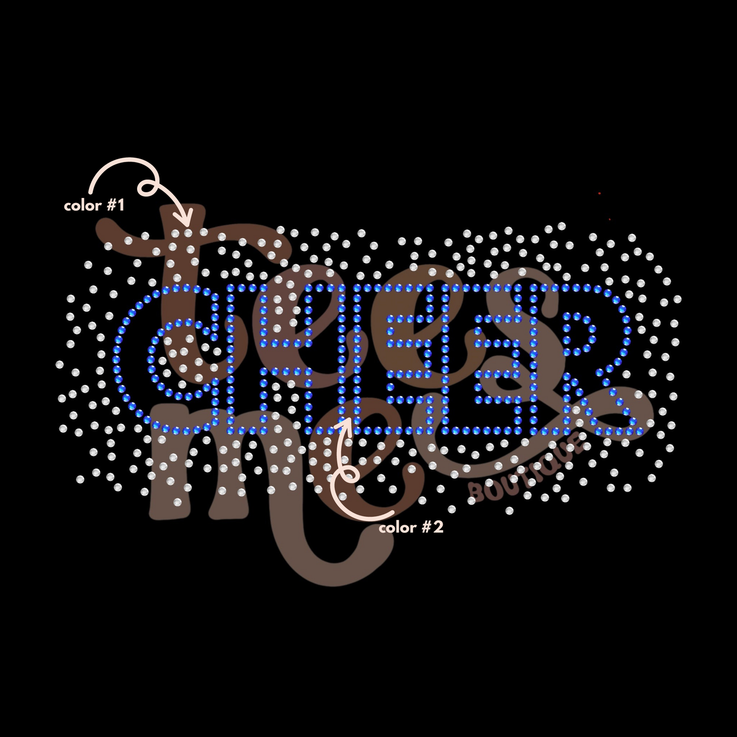 NEW Cheer Scattered 2 Color SPANGLE TRANSFER