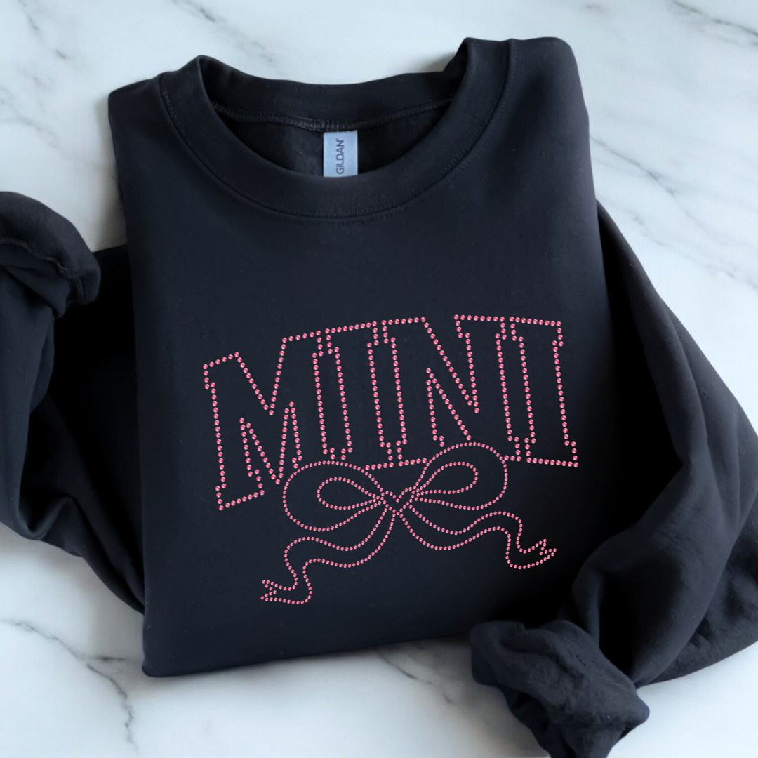 Mini Bow RHINESTONE TRANSFER